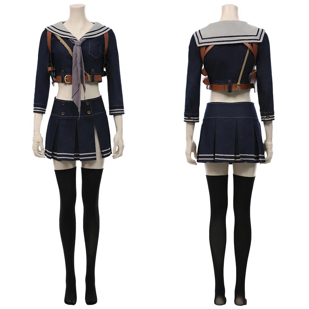 

Sucker Punch- Baby Doll Cosplay Costume Women Shirt Skirt Uniform Suit Halloween Carnival Fancy Dress