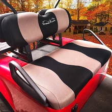 Ensemble de housses de siège pour voiturette de Golf, compatible avec EZGO TXT,RXV et Club Car DS Tissu maille en Polyester respirant et lavable. Rénovez votre voiturette de Golf.