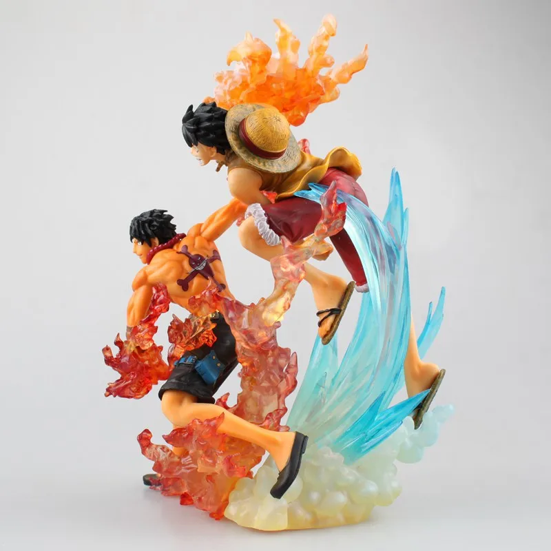 One Piece Navigation ZERO Luffy Fire Fists Ace Brotherly Trip Fighting Version Ultra-Fighting Garage Kit