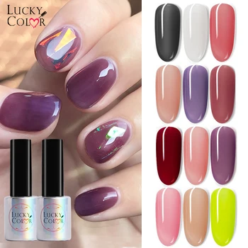 

Jelly UV Gel Nail Polish Grape purple Transluscent Gel Soak Off Manicure Clear Nude Nail Art UV LED Gel Pure Nude 10ml Lacquer