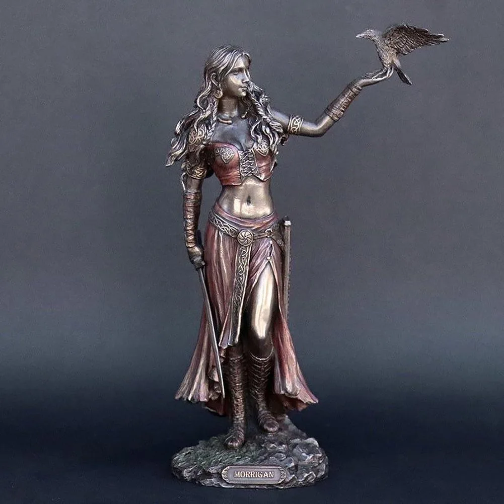 Resin Statues Product Morrigan The Celtic Goddess &a Battle of with Crow Challenge the lowest price