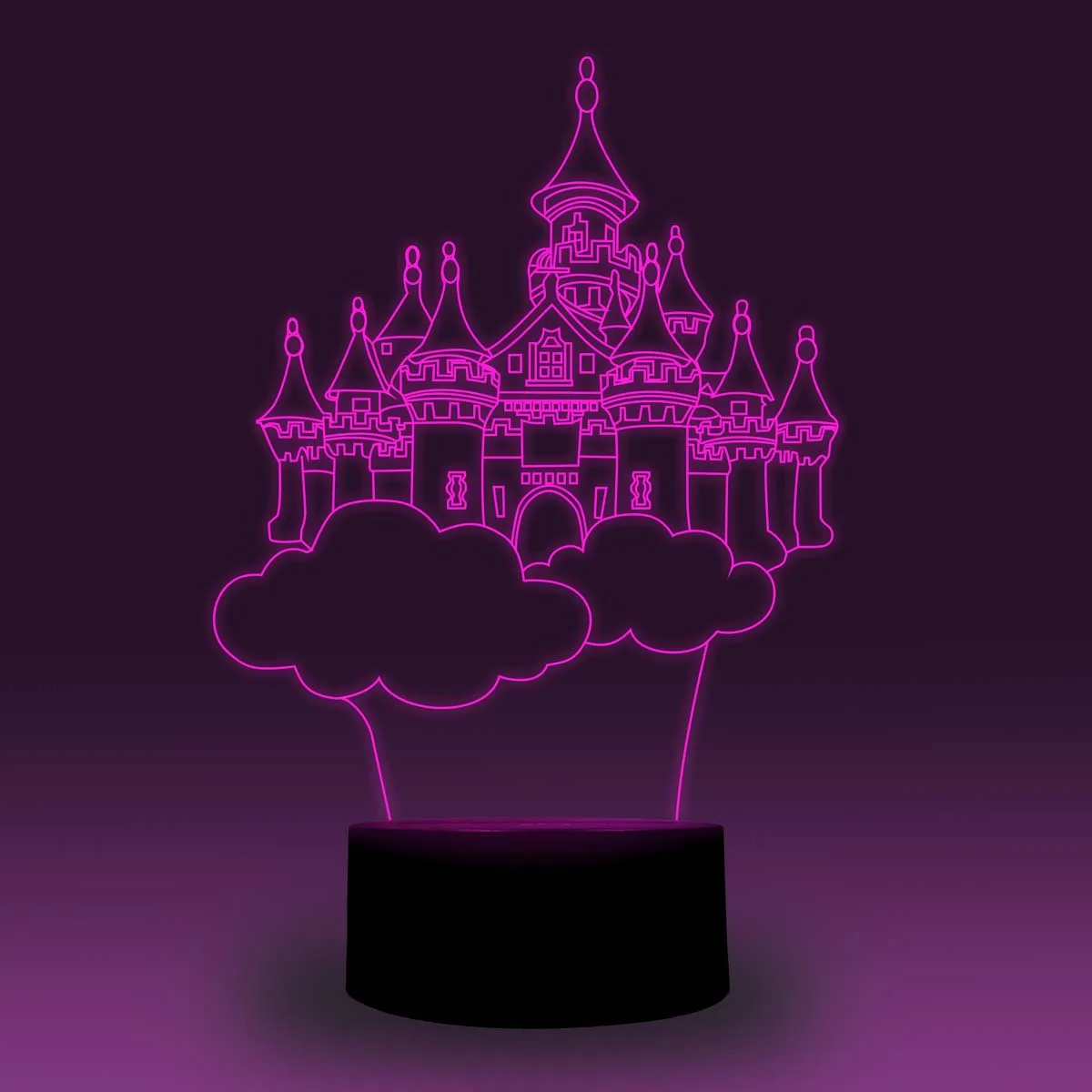 NiteApps 3D Disneyland ночник настольная иллюзия Лампа подарок на день рождения приложение/сенсорное управление