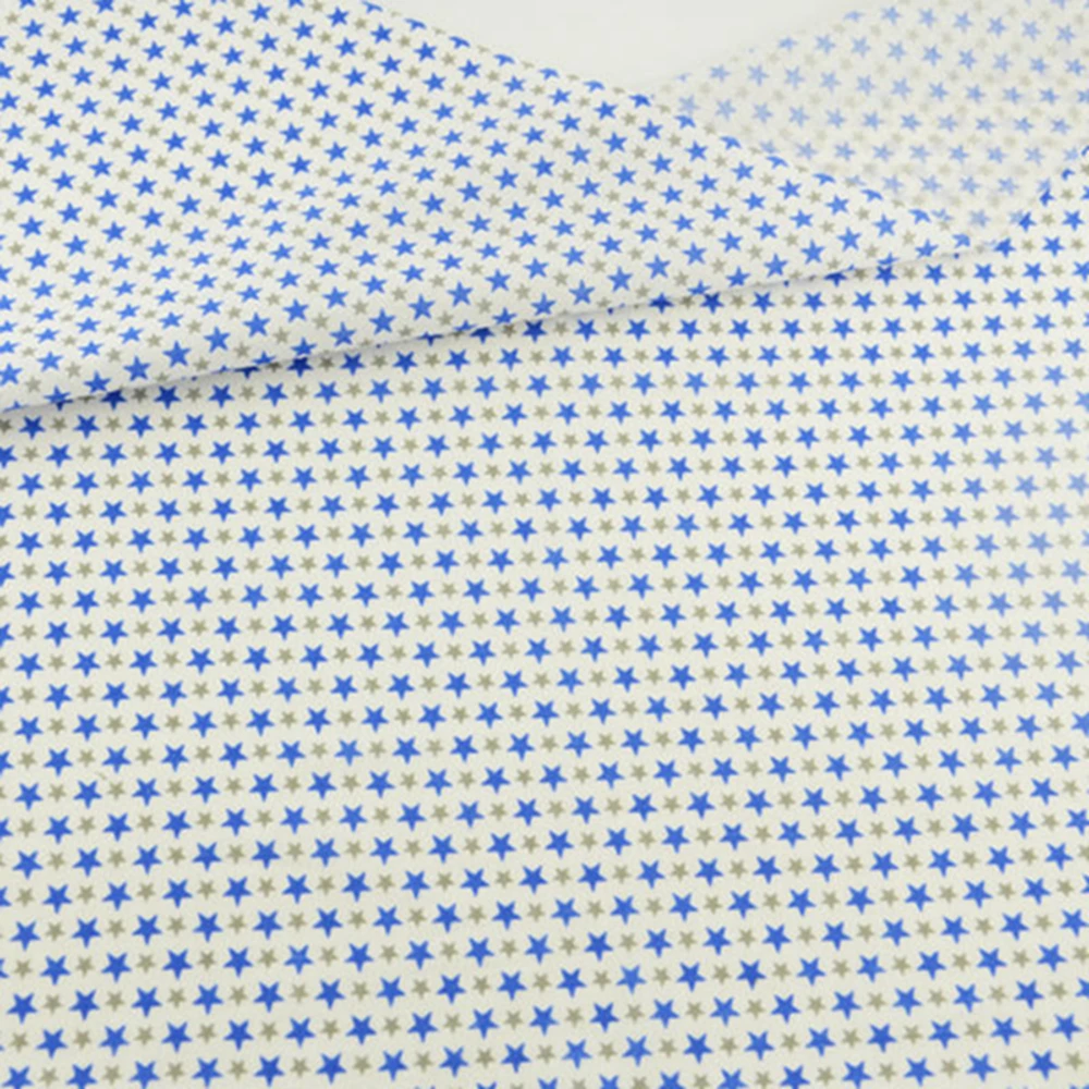 100% Cotton Fabric Cuted Blue and Gray Design Tecido Home Textile Scrapbooking Tissue Cloth for Doll's DIY Decoration Patchwork|textile wire|cloth