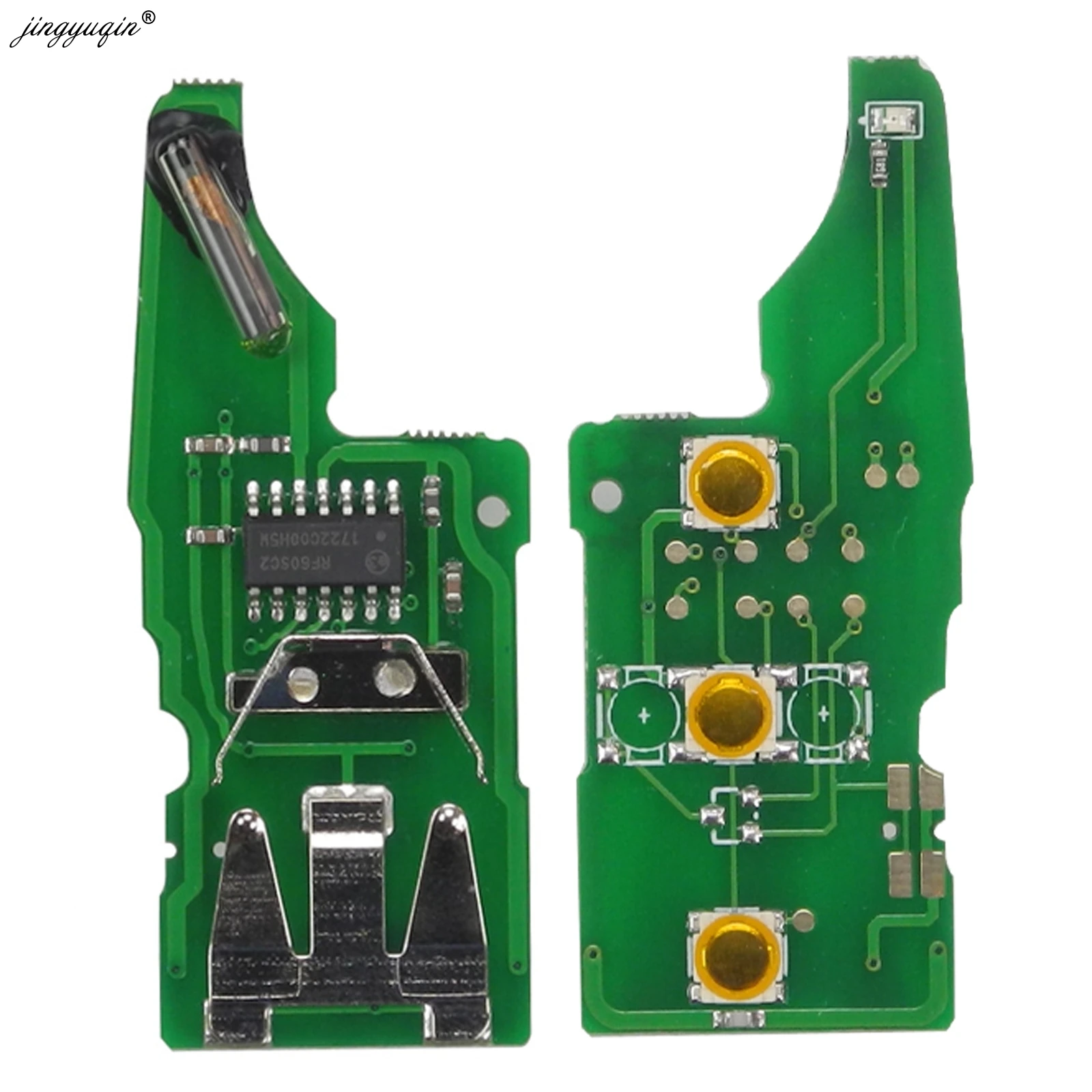 Jingyuqin 3BTN дистанционный флип-ключ 434 МГц ID48 чип для VW Volkswagen GOLF PASSAT Tiguan Polo Jetta Beetle автомобиль без ключа 5K0837202AD