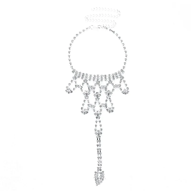 Европейский и американский стиль, модные украшения для ног, крутые пляжные ножные браслеты, Национальный Ветер, лист, кисточки, стразы, украшения для ног, продукция