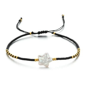 

ZMZY Fashion Star Genuine Natural Pearl Bracelets for Women Jewelry MIYUKI Charm Beads Bracelet Girls Gifts Handmade DIY