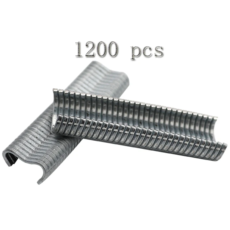 

Hog Rings M Nails 1200 PCS for Pliers Automatic Pliers Animal Cages Installed Nail Rabbit Chicken Birds Cage Accessoris