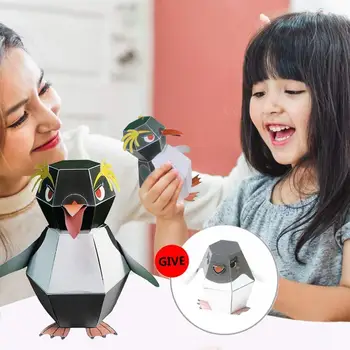 

DIY Origami Model Bounce Penguin Haruki Nakamura Paper Kirigami Handmade Practical Adorable Ability Toys Toys Creative Fold R3G6