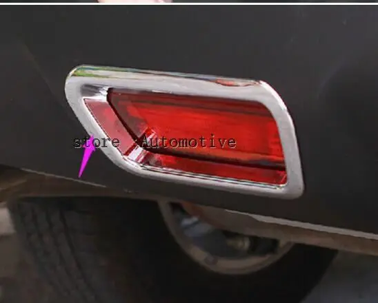 2Pcs Chrome Rear fog lamp shade Trim For Nissan X-trail 2014 2015 | Автомобили и мотоциклы