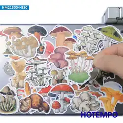 50 pcs Champignon Graffiti Mignon Champignon Drôle Dessiné À La Main Art Autocollant pour Enfants Jouets Scrapbook Cahiers Bagages Téléphone Ordinateur Portable Autocollants 