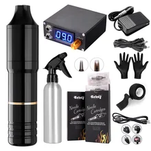 Solong профессиональная татуировка гибридная Татуировка ручка роторная тату машина игольчатые картриджи с DC5.5 Jack татуировки художники EM128