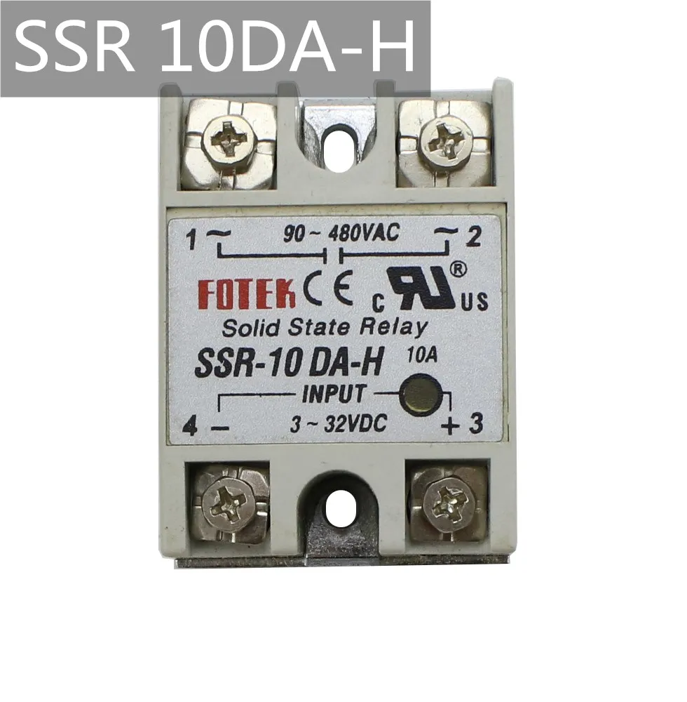 Description Picture 5 of itemSolid State Relay SSR-40DA-H 10DA-H  25DA-H3-32VDC TO 90-480VAC Resistance Regulator