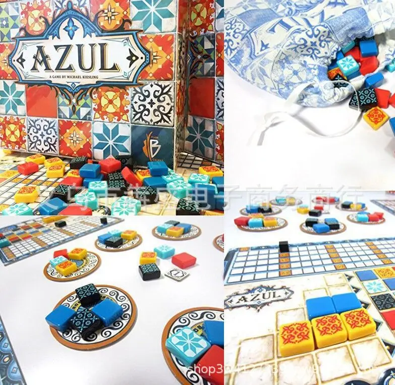 Горячая настольная игра Azul плитка Настольный карточный реквизит игра английская карточная цветная кирпичная история