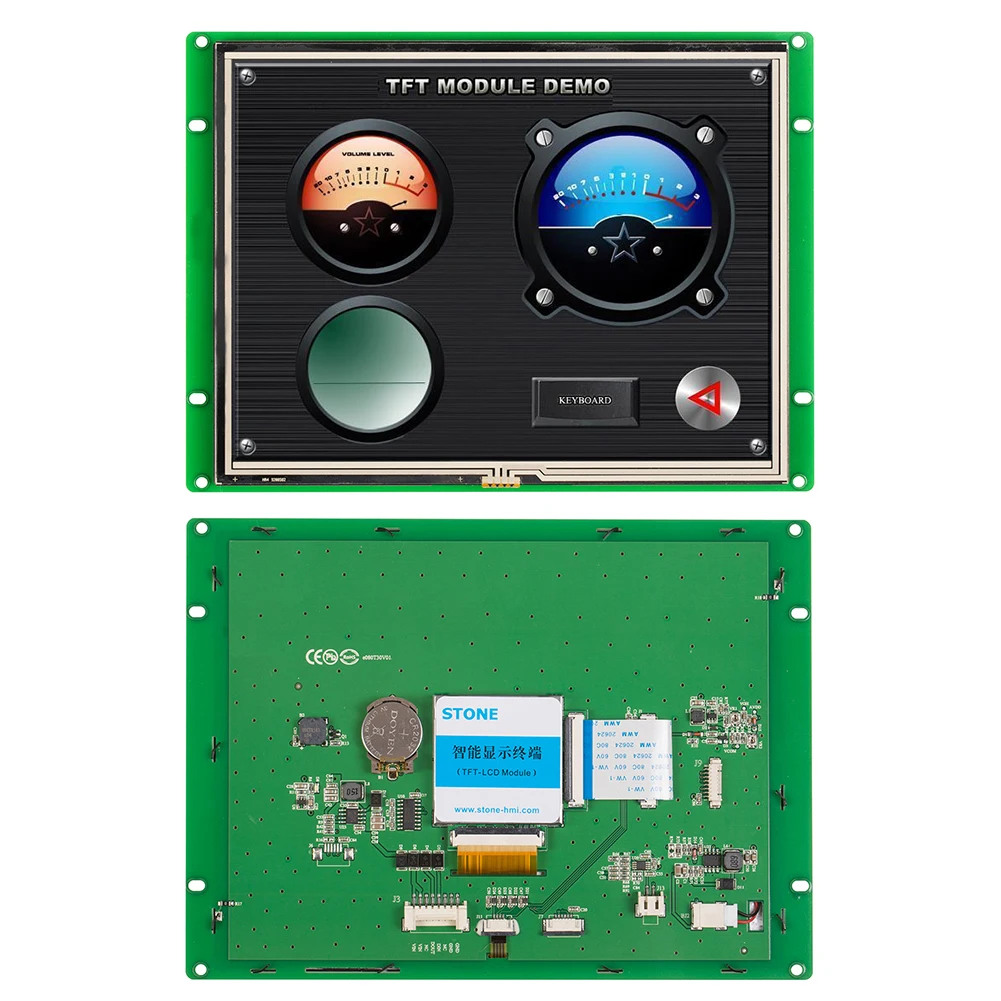 

industrial 8 inch TFT monitor display with controller board and RS232 RS485 TTL UART port
