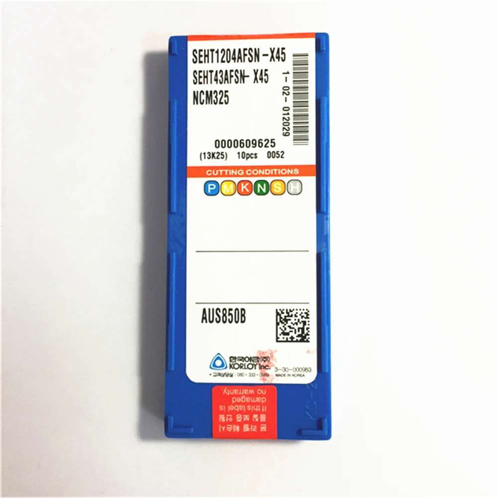 10 шт. SEHT1204AFSN-X45 NC335 CNC поворотные твердосплавные вставки инструменты для обработки стали