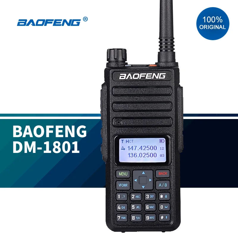 2020 Baofeng DM-1801 Digital Walkie Talkie DMR Tier II Dual time slot Tier2 Tier1DMR Digital / Analog DM-1801 Ham Protable Radio