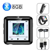 Touch Screen Portable MP3 Player With Bluetooth HiFi Music Player Headphone FM Radio Lossless Walkman Sports Audio Player