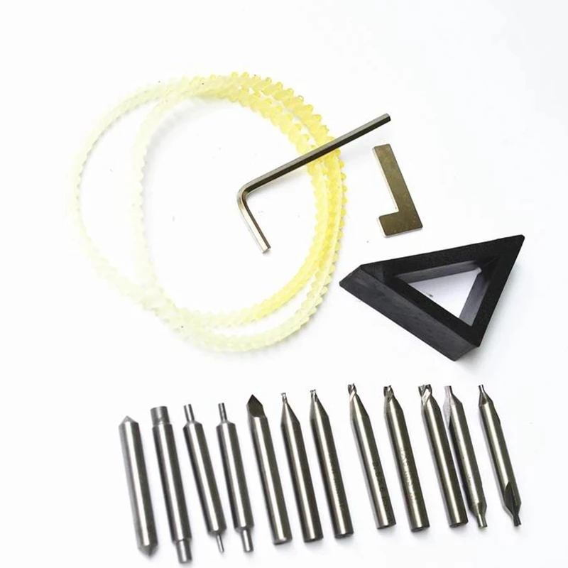 17 pieces/lot Full Set End Milling Cutter For All Vertical Key Copy Duplicating Machine As Key Cutting Parts Locksmith Tool