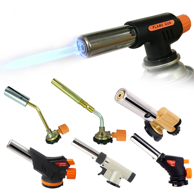 

Cooking Torch Culinary Butane Gas Ignition Lighter Head With Adjustable Flame for Home Cooking and Professional Use