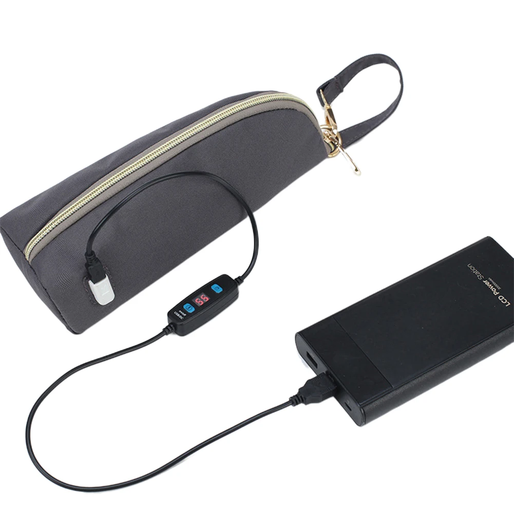 Складной регулируемый портативный открытый термостатический USB безопасный нагреватель сумка цифровой подогреватель для детской бутылки путешествия молоко интеллект