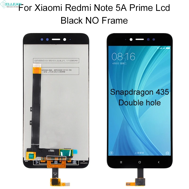 Catteny Note 5A lcd для Xiaomi Redmi Примечание 5A Prime display Y1 lcd кодирующий преобразователь сенсорного экрана в сборе Y1 Lite дисплей с рамкой - Цвет: 4G Black No Frame