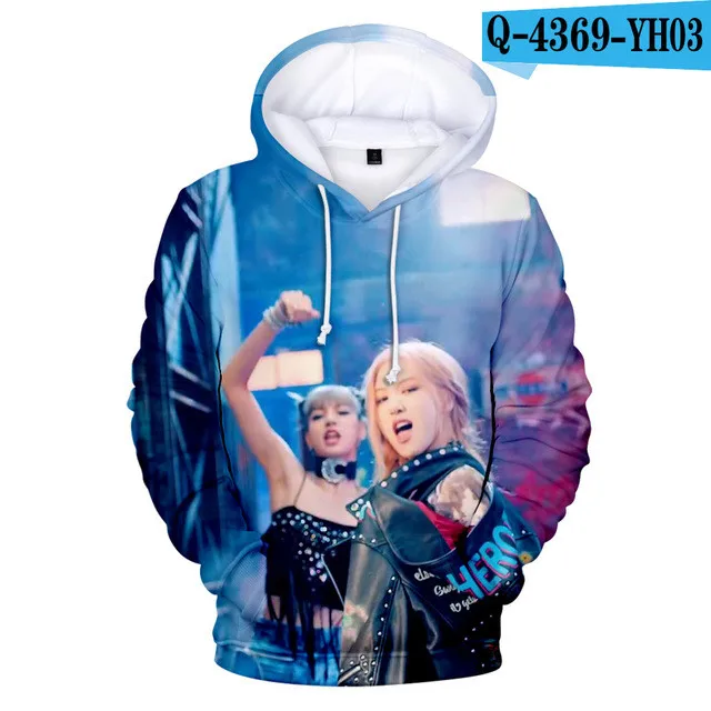 tz-2230 Детские толстовки с капюшоном для детей от 2 до 13 лет Kpop/черно-розовая толстовка с капюшоном с 3d принтом куртка с длинными рукавами для мальчиков и девочек детская одежда - Цвет: tz-2230