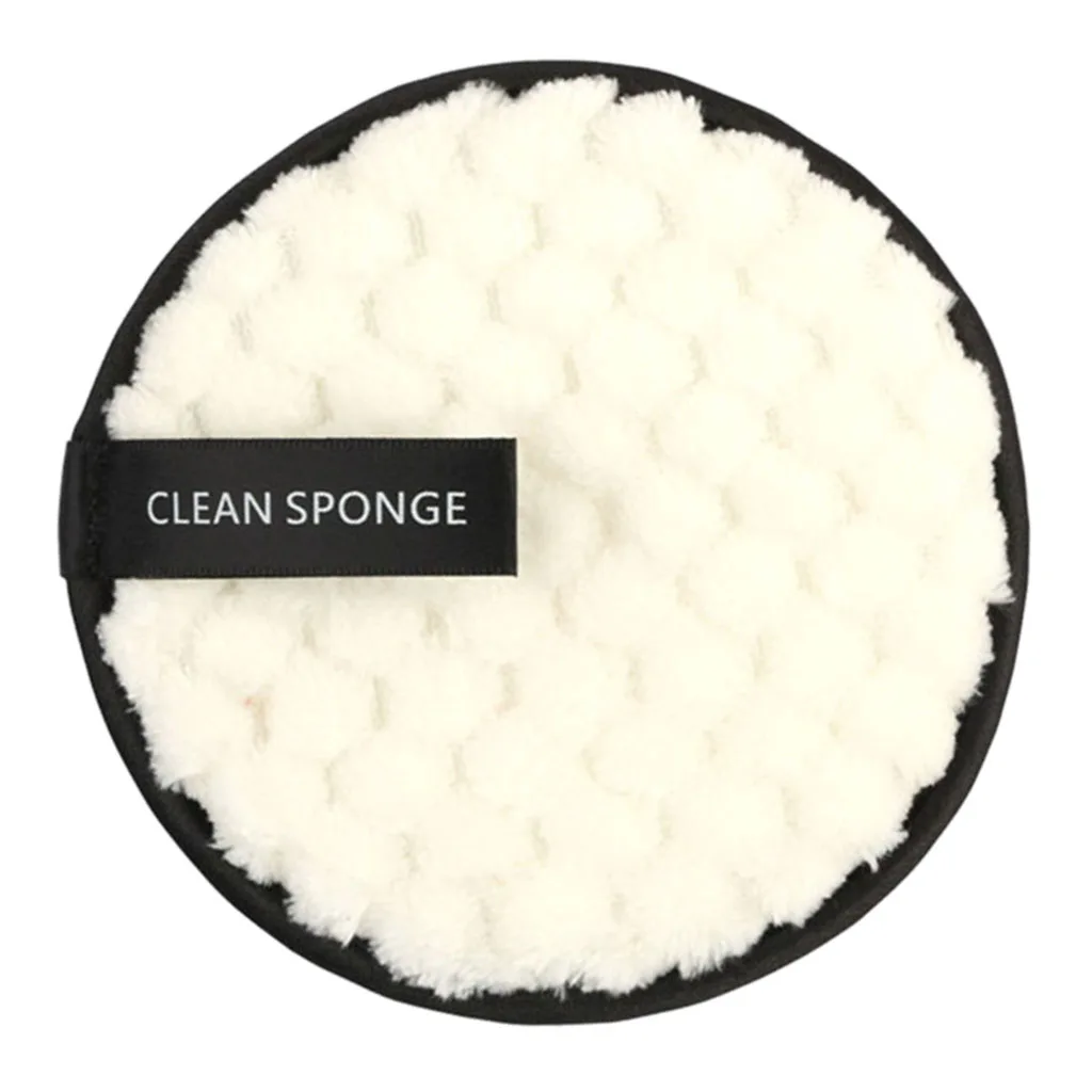 Round Shape Sponge Cosmetic Puff Cleaning Sponge Natural Puff Makeup Sponge Blending Face Foundation Cream Facial Cleanser Tool