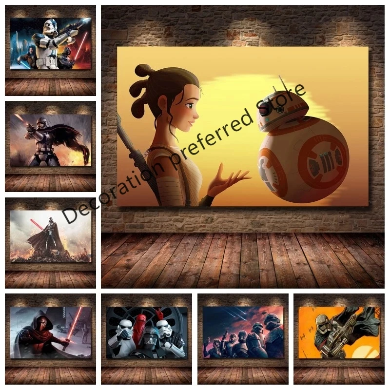 Домашний декор классические картины на холсте солдаты из Звездных войн