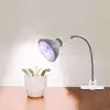 EU US Plug 360 Degrees Flexible Desk Lamp Holder E27 Base Light Socket Gooseneck Clip-On Cable With On Off Switch for Home Plant 6