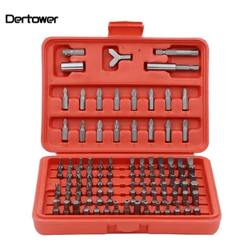 

100Pcs Set Tools Box Magnetic Bit Set Screwdriver Holder Torx Hex Star Spanner Screws Security Tamper Proof Bit Tool