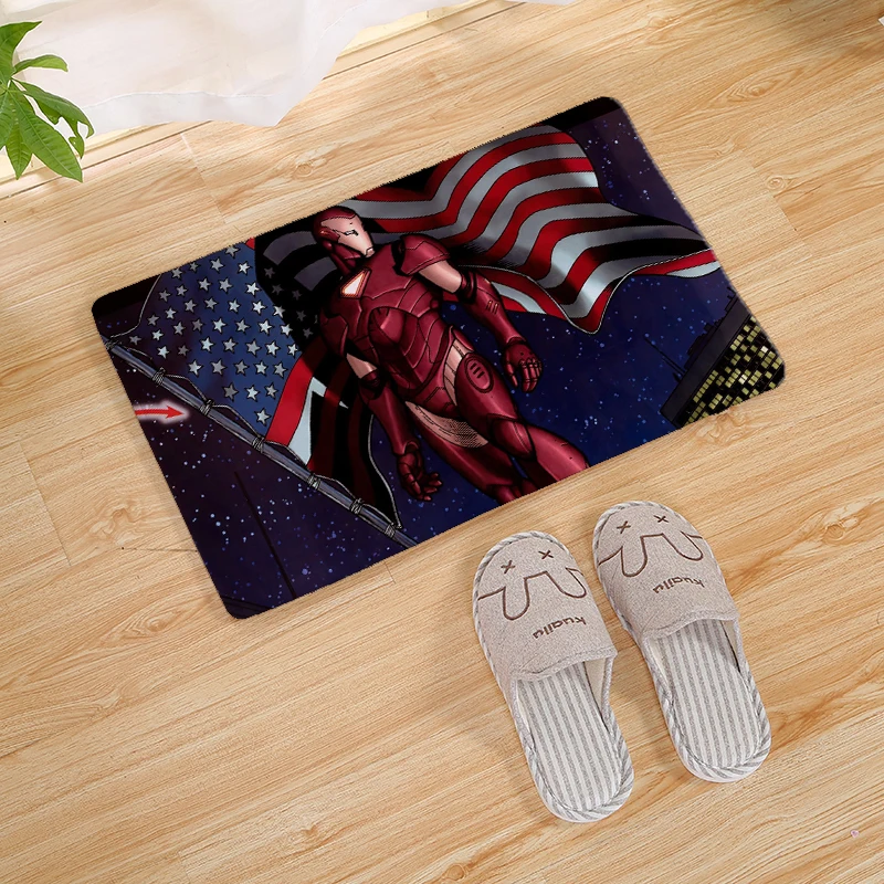 Marvel Hero Железный человек печать современный домашний Коврик для двери стелька для кухни ковер для дома и улицы Добро пожаловать ванная комната Противоскользящие коврики - Цвет: 10