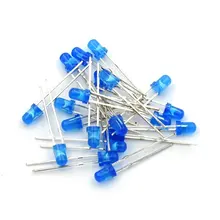 200 шт./лот 3 мм светодиод диодный круг голубой цвет светильник F3 подсветка DIP