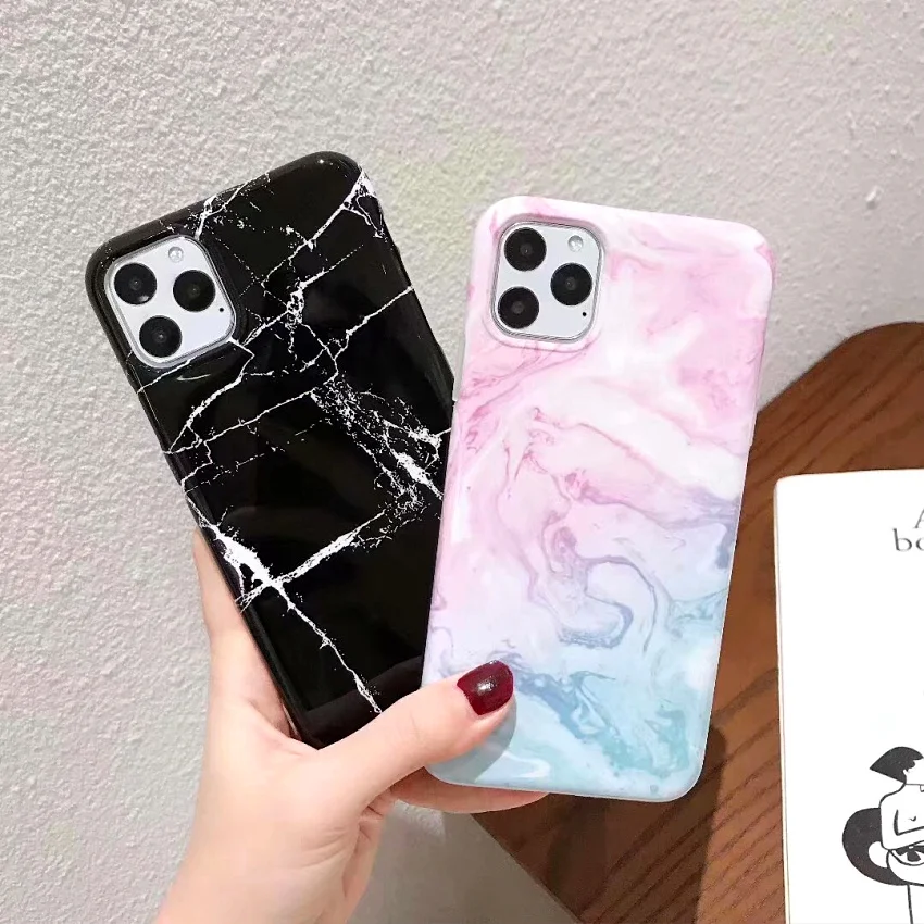 Роскошный гелевый Чехол с мраморным камнем для телефона iPhone 11 Pro Max мягкая задняя