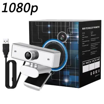 

HD 1080P 720P Webcam USB Web Camera with Built-in Microphone Desktop Laptop Webcamera Video Call Web Cam for Windows 10/8/7/XP