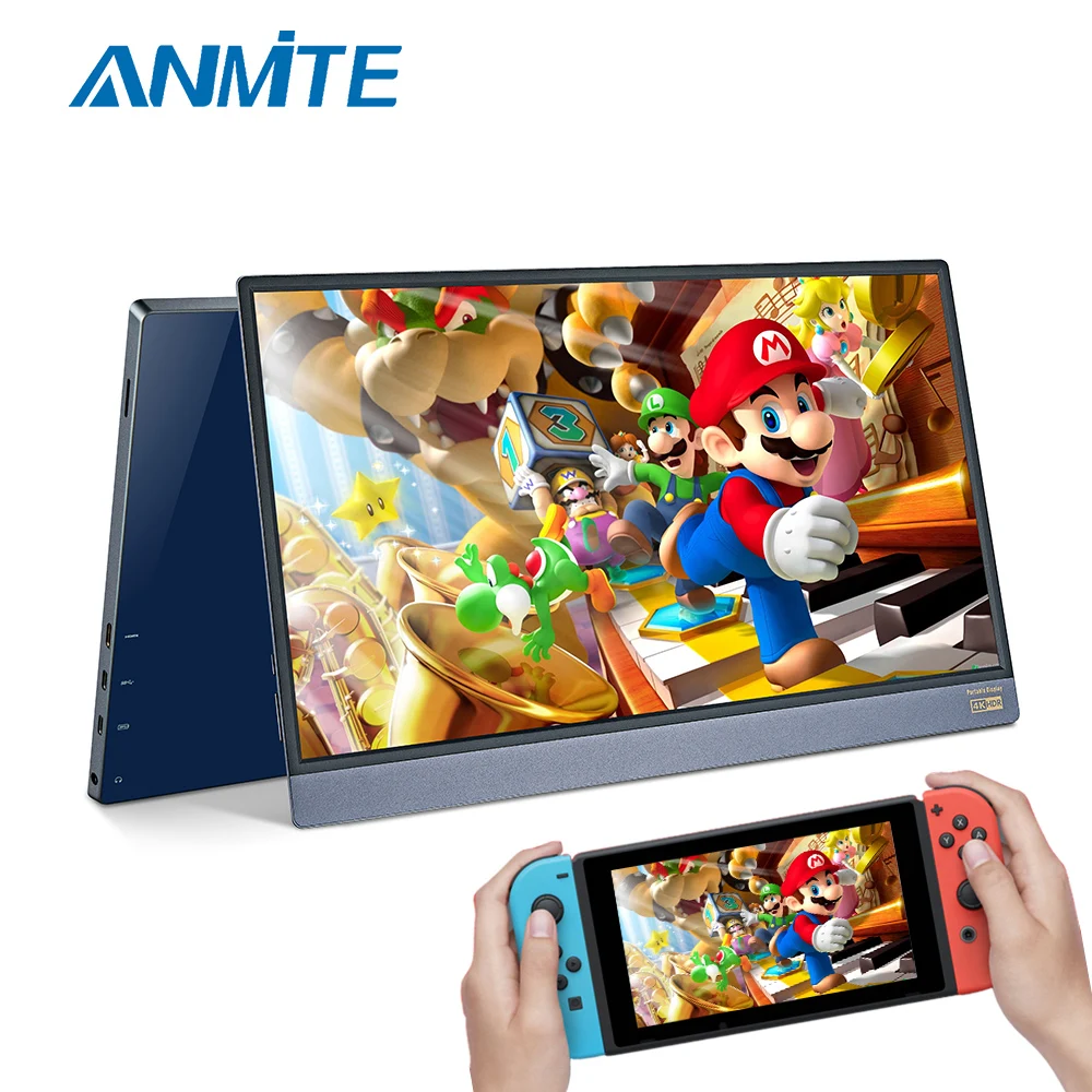  New 15.6 inch 4K Portable Computer Monitor PC TYPE-C HDMI PS4 Xbo x360 1080P IPS FHD LED USB-C Moni