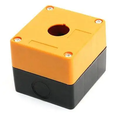 

22mm Dia Button Hole Orange Plastic Single Switch Control Station Shell