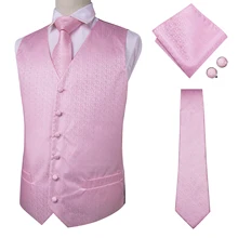 

Fashion Pink Floral Suit Vest Men Dress Vest Colete Masculino Herringbone Gilet Fitness Sleeveless Jacket Wedding Waistcoat Men