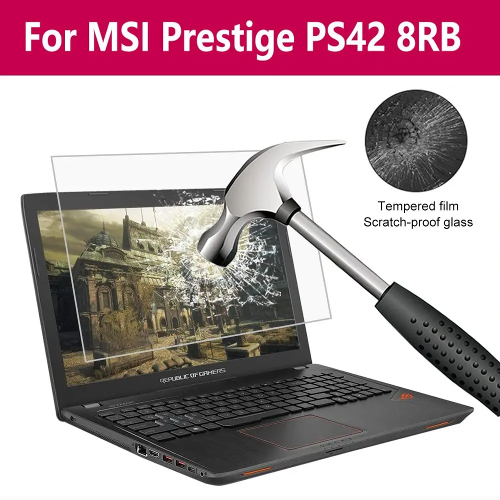 Защитная пленка для экрана из закаленного стекла Msi Prestige Ps42 8rb 9H HD |