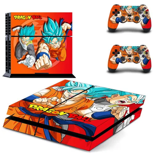Фиолетовый Dragon Ball супер полное покрытие лицевые панели наклейка для PS4 наклейка для playstation 4 консоль и контроллеры наклейка для PS4 виниловая наклейка - Цвет: Фиолетовый