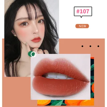 

Whitening Lip Glaze Velvet Matte Small Straw Lasting Lipstick Lip Stick Makeup Comestics Tools Easy To Wear Charming TSLM1