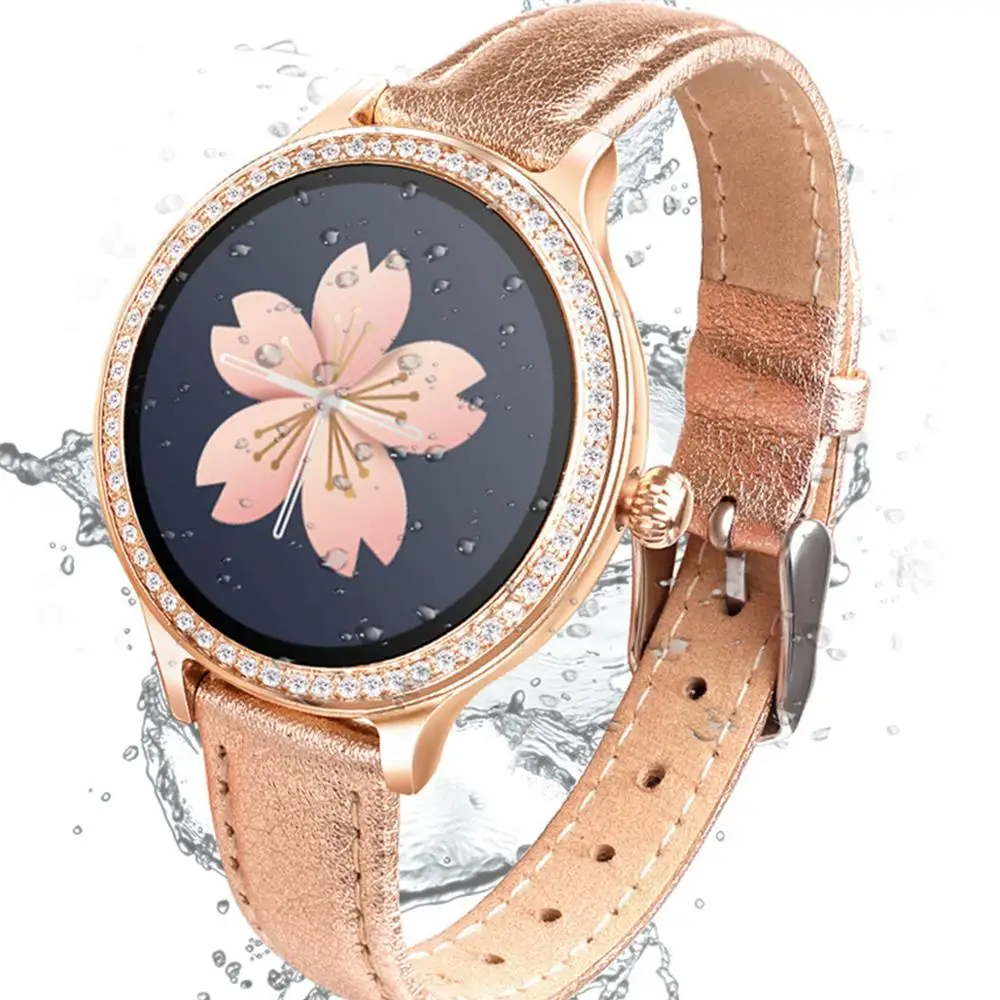

M8 Luxury Mosaic diamond Bluetooth Smart Watch Women IP68 Waterproof Health Monitor Smartwatch Support all languages Sync Dafit