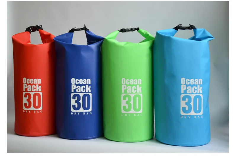 30l водонепроницаемая сумка, водонепроницаемая сумка-мешок, 500D ПВХ, сумка для пляжа, водонепроницаемая сумка для плавания