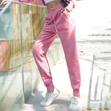 Y26K7200 хлопковые спортивные штаны для женщин, уличные спортивные свободные штаны для пробежек, тренировок, тренажерного зала, спортивная одежда для пробежек