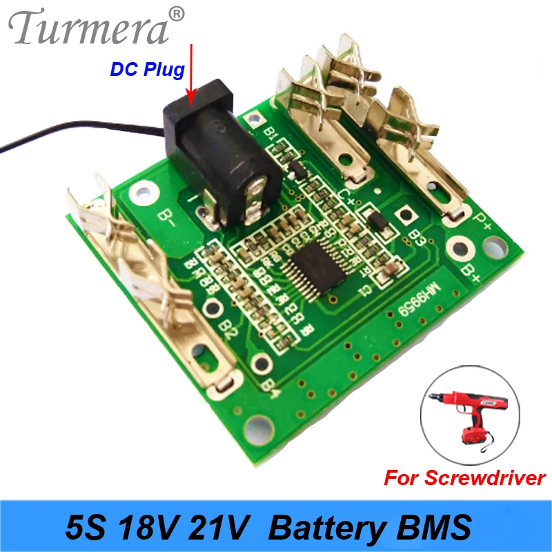 

5S 18v 21v 20A 18650 Li-ion Lithium Battery BMS for Screwdriver Shura Charger Protection Board fit for makita or dewalt Turmera