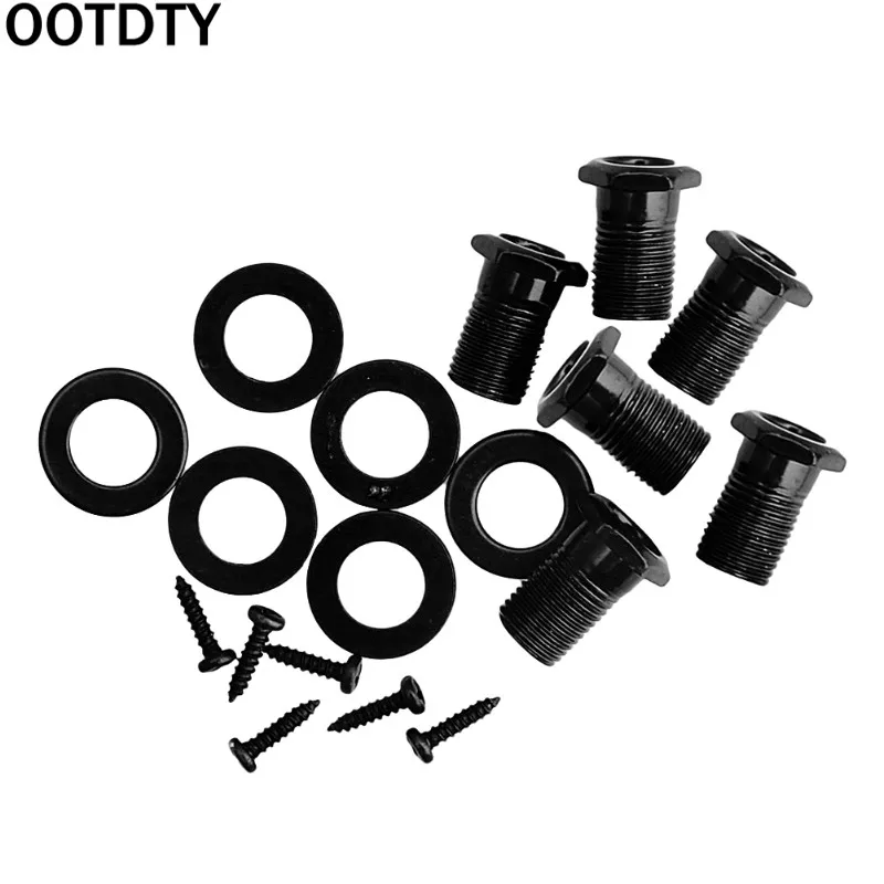 OOTDTY 6Pcs / Set Guitar String Tuning Pegs Locking Tuners Keys Machine Heads Chrome