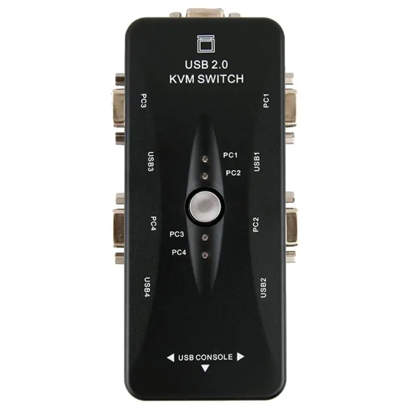 2 порта/4 порта USB HDMI KVM переключатель 2/4 в 1 выход 4K 1080P VGA сплиттер KVM переключатель адаптер для HDTV монитора проектора