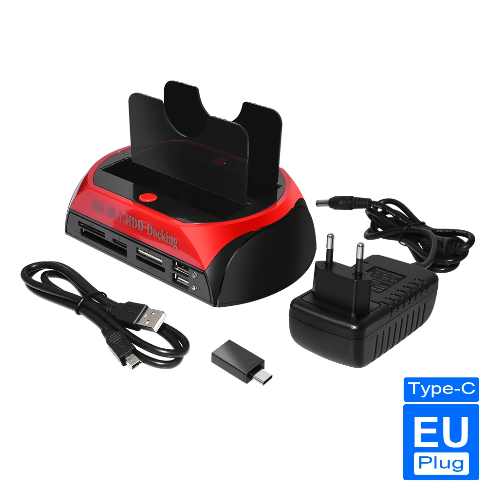 Док станция для жесткого диска USB 3 0/Тип C двойной внутренний жесткий диск 2 5 дюйма