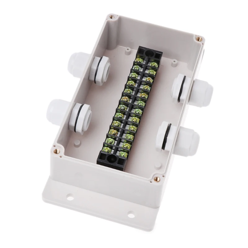 

Abs Waterproof Junction Boxes Connection Outdoor Indoor Distribution Box Electrical Enclosure Case With Cable Glands Connector