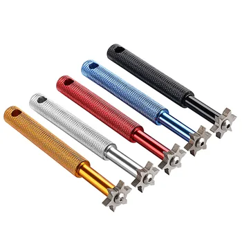 

Golf Hex Cleaning Tool Professional Iron Wedge Golf Groove Sharpener with 6 Heads SAL99