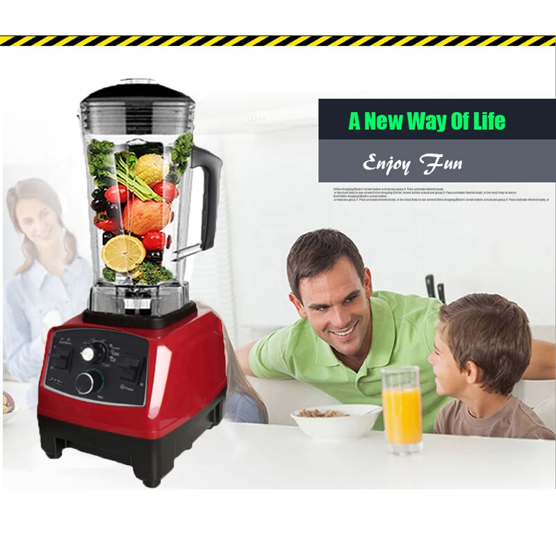 Online BPA FREI 3HP 2200W Heavy Duty Handels Blender Mixer Entsafter High Power Küchenmaschine Eis Smoothie Bar Obst Elektrische mixer